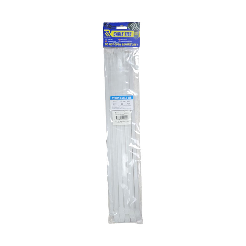 Rchang Δεματικά καλωδίων 4.8x350mm 30τμχ λευκά - White Cable Ties