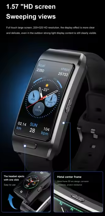 Smartwatch με αποσπώμενη οθόνη - Z15 MAX - 065431 - Blue