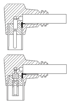 11526-1 GOOBAY καλώδιο κεραίας αρσενικό σε θηλυκό 11526, γωνιακό, 2.5m, μαύρο