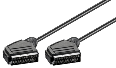 11702 GOOBAY καλώδιο Scart 21pin σε Scart 21pin 11702, 1.5m, μαύρο