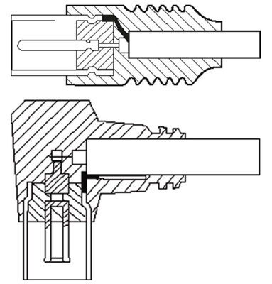 11714-1 GOOBAY καλώδιο κεραίας αρσενικό σε θηλυκό 11714, γωνιακό, 5m, λευκό