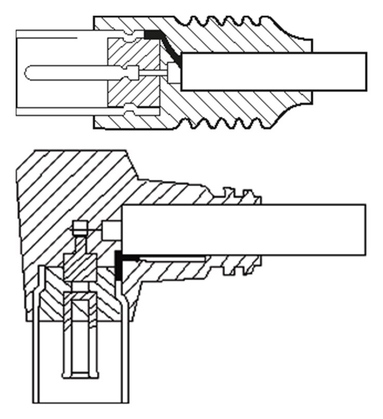 11714-1 GOOBAY καλώδιο κεραίας αρσενικό σε θηλυκό 11714, γωνιακό, 5m, λευκό