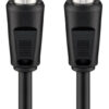 11722 GOOBAY καλώδιο κεραίας αρσενικό σε θηλυκό 11722, <70dB, CCS, 2.5m, μαύρο