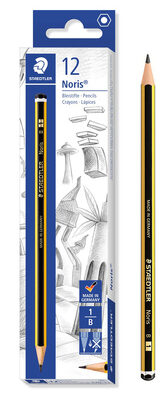 STAEDTLER ξύλινο μολύβι Noris 120-1, εξάγωνο, B1, 12τμχ