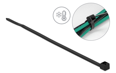 19187 DELOCK Δεματικά καλωδίων 19187, 150x3.6mm, μαύρα, 100τμχ