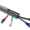 DELOCK cable management 22028, πλαστικό, 30x30mm, 1m, γκρι