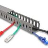 DELOCK cable management 22029, πλαστικό, 40x40mm, 1m, γκρι