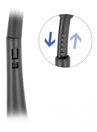 27178-1 DELOCK headphones με μικρόφωνο 27178, stereo, USB, volume control, μαύρα