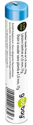 GOOBAY σύρμα συγκόλλησης 40843, Φ1mm, lead free, 17g