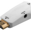 44793 GOOBAY αντάπτορας HDMI σε VGA 44793 με 3.5mm, 1080p/60Hz, λευκός
