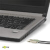 48980-1 GOOBAY καλώδιο 3.5mm 4pin σε 2x 3.5mm 3pin 48980, 0.4m, μαύρο