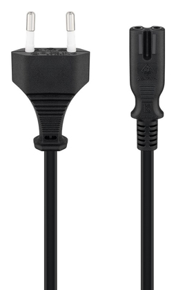 50084 GOOBAY καλώδιο τροφοδοσίας Euro 50084, 2x0.75 mm², 1.5m, μαύρο