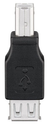 GOOBAY αντάπτορας USB σε USB Type B 50291, θηλυκό σε αρσενικό, μαύρος
