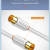 CABLETIME καλώδιο κεραίας CT-AV101, 75OHM, 2m, λευκό