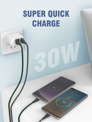 5210131078587-1 LDNIO καλώδιο Lightning σε USB LS691, 30W, 1m, γκρι