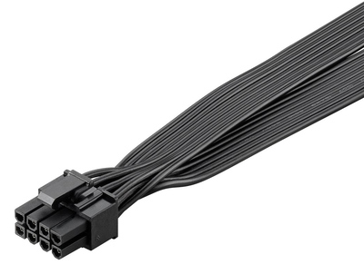 GOOBAY καλώδιο 8 pin σε 2x 6+2 pin PCIe 59714, 23cm, μαύρο