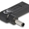 60007-1 DELOCK αντάπτορας τροφοδοσίας 60007, USB-C σε Dell 4.5x3mm, 90°, μαύρος