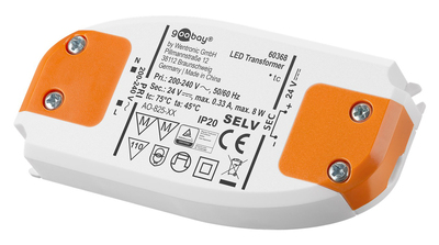 60368 GOOBAY μετασχηματιστής LED 60368, 24V, 8W, IP20