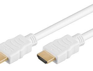 GOOBAY καλώδιο HDMI 2.0 61023 με Ethernet, 4K/60Hz, 18 Gbps, 7.5m, λευκό