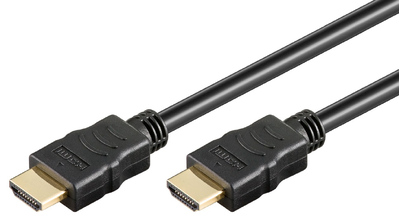 61159 GOOBAY καλώδιο HDMI 2.0 61159 με Ethernet, 4K/60Hz, 18 Gbps, 2m, μαύρο