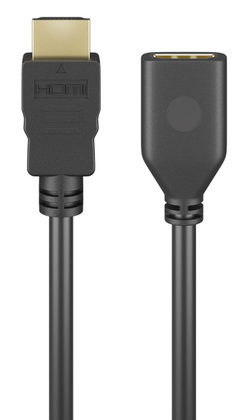 61309-1 GOOBAY καλώδιο προέκτασης HDMI 61309 Ethernet, 4K/60Hz 18Gbps, 2m, μαύρο