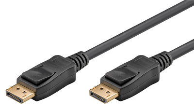 61697 GOOBAY καλώδιο DisplayPort 61697, 8K/60Hz, 32.4 Gbit/s, 2m, μαύρο