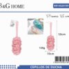 Σφουγγάρια μπάνιου δίχτυ σε σετ 6Χ - Pink - 26189