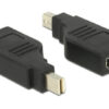 65626 DELOCK αντάπτορας mini DisplayPort σε DisplayPort 65626, 4K, 90°