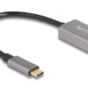67071 DELOCK εξωτερική κάρτα ήχου 67071, 2x 3.5mm, USB-C σύνδεση, γκρι
