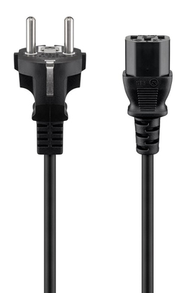 68605 GOOBAY καλώδιο τροφοδοσίας 68605, 0.75mm², 1.5m, μαύρο