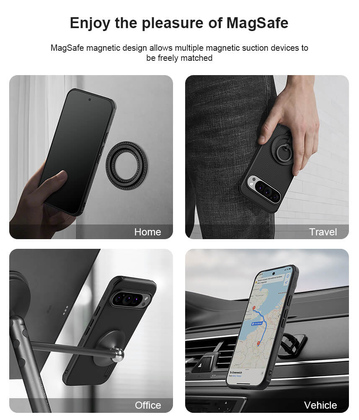 NILLKIN θήκη Super Frosted Shield Pro Magnetic για Google Pixel 9/9 Pro, μαύρη