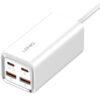 6933138601006 LDNIO σταθμός φόρτισης A4610C, 2x USB-C & 2x USB, 65W, PD/QC, λευκός