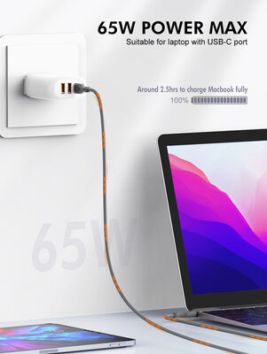 LDNIO καλώδιο USB-C σε USB-C LC811C, 65W PD, 1m, γκρι