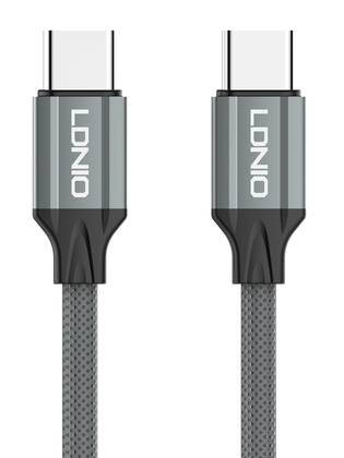 6933138601433 LDNIO καλώδιο USB-C σε USB-C LC442C, 65W PD, 2m, γκρι