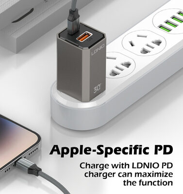 6933138601440-1 LDNIO καλώδιο Lightning σε USB-C LC442I, 30W PD, 2m, γκρι