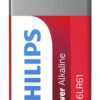 PHILIPS Power αλκαλικές μπαταρίες 6LR61P1B/10, 6LR61 9V, 1τμχ