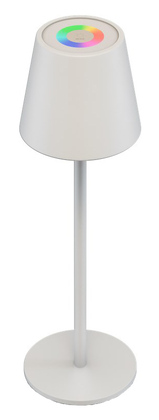 73928 GOOBAY επιτραπέζιο φωτιστικό 73928, RGB, επαναφορτιζόμενο, λευκό