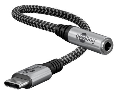 74056 GOOBAY αντάπτορας USB-C σε 3.5mm 74056, γκρι