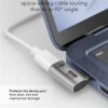 GOOBAY αντάπτορας USB-C 74441, γωνιακός 90°, USB4, 240W, 40Gbps, 8K, γκρι