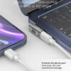 GOOBAY αντάπτορας USB-C 74443, γωνιακός 90°, USB4, 240W, 40Gbps, 8K, γκρι
