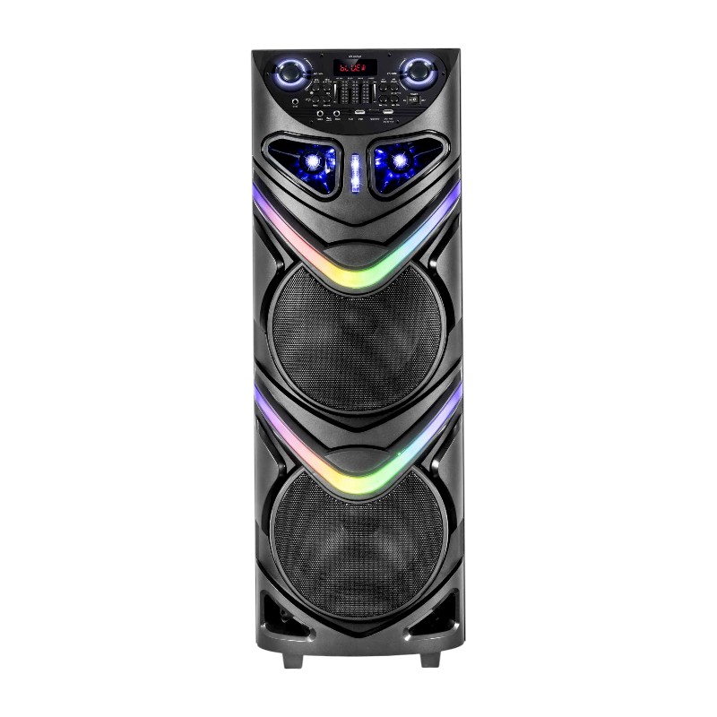 Φορητό ηχείο subwoofer με 2 μικρόφωνα Karaoke - CH-1089 - 801131