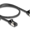 DELOCK καλώδιο δικτύου 80182, CAT 8.1 U/FTP, 40Gbps, 0.50m, μαύρο