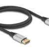 DELOCK καλώδιο DisplayPort 2.1 80633, 16K/60Hz, 40 Gbps, 1m, μαύρο