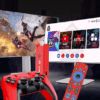 Φορητή κονσόλα παιχνιδιών Stick & Android TV Box με 2 χειριστήρια - G1 - 812938