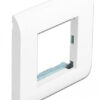 DELOCK module βάση πρίζας με frame Easy 45 81300, 80x80mm, λευκό