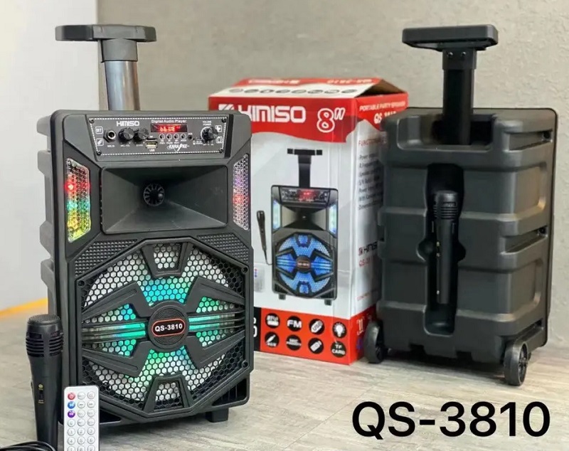 Φορητό ηχείο subwoofer με μικρόφωνο Karaoke - QS-3810 - 813195