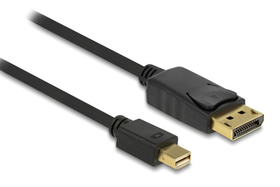 82698 DELOCK καλώδιο mini DisplayPort σε DisplayPort 82698, 4K/60Hz, 21.6 Gbps, 1m, μαύρο