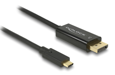 85257 DELOCK καλώδιο USB-C σε DisplayPort 85257, DP Alt Mode, 4K/60Hz, 3m, μαύρο