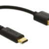 DELOCK καλώδιο USB σε USB-C 85354, 3A, 22AWG, 0.15m, μαύρο