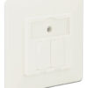 DELOCK Wall Outlet για Keystone 86219, 2 Port